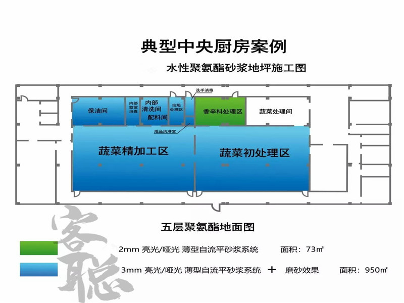 水性聚氨酯砂漿地坪中央廚房施工方案 水性聚氨酯砂漿地坪中央廚房施工方案